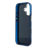 Guess IML 4G Script Metal Logo Zadní Kryt pro iPhone 17 Blue