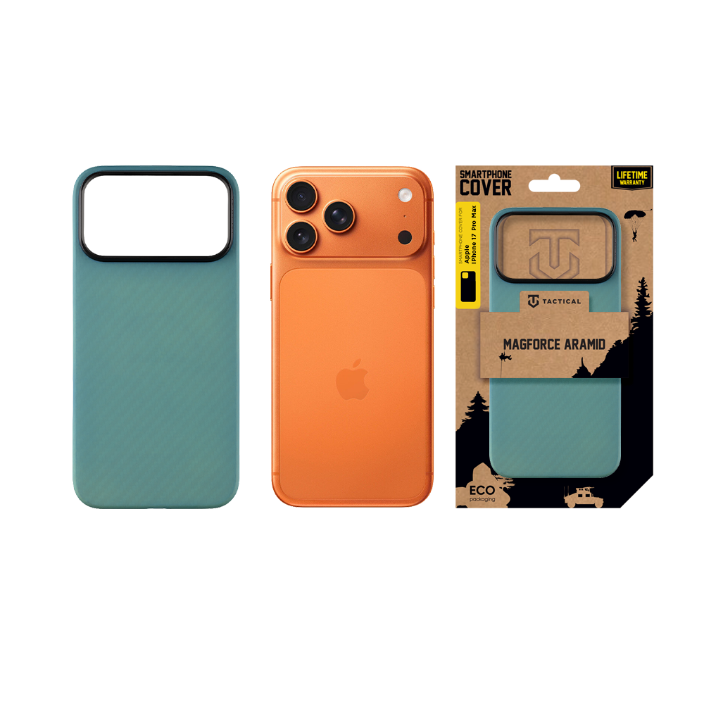 Tactical MagForce Aramid Kryt pro Apple iPhone 17 Pro Max Blue Jay