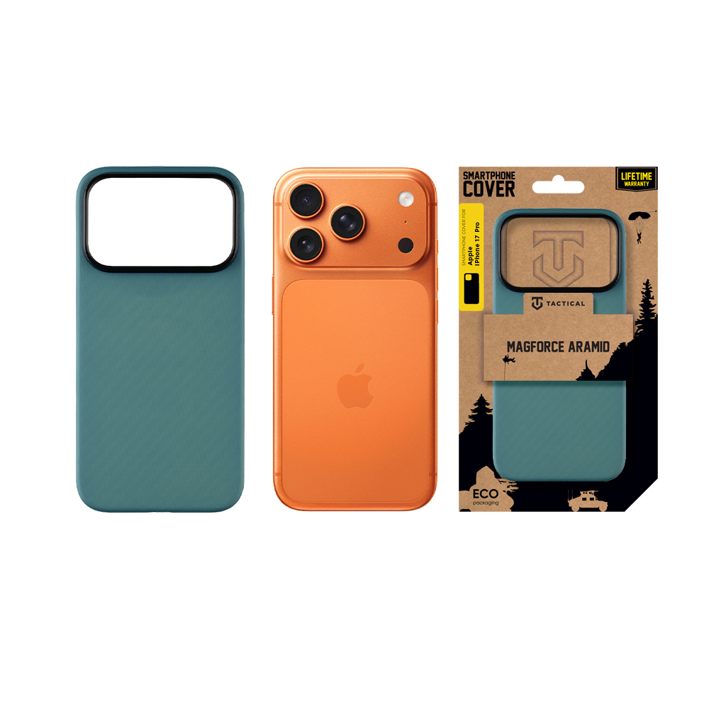 Tactical MagForce Aramid Kryt pro Apple iPhone 17 Pro Blue Jay