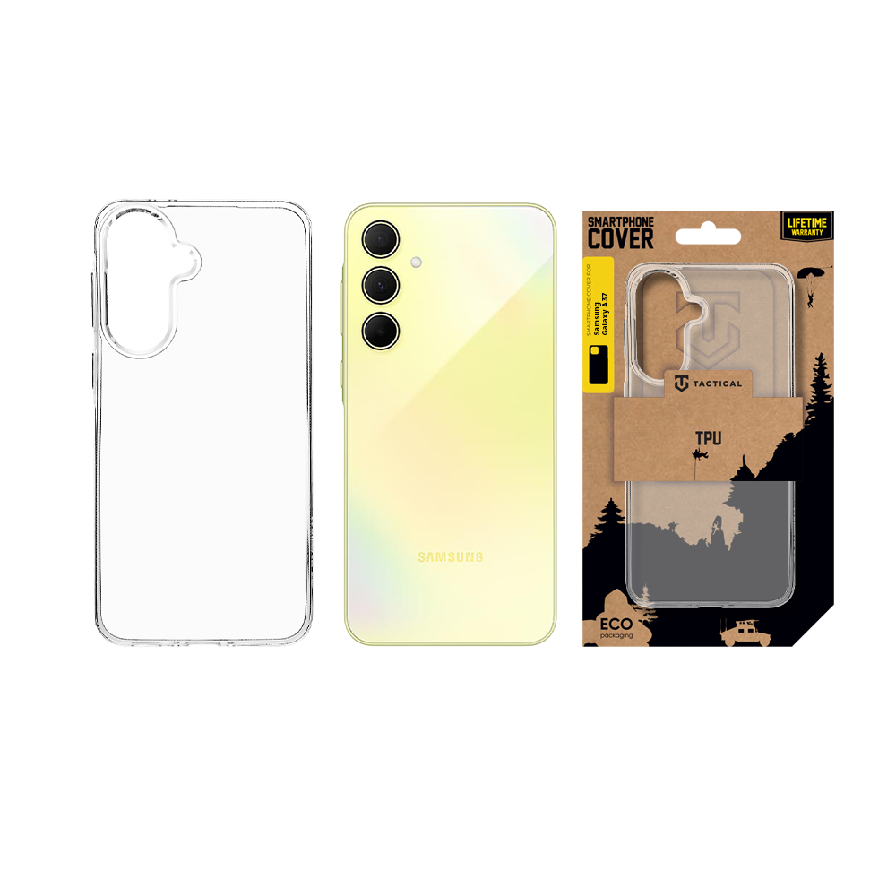 Tactical TPU Kryt pro Samsung Galaxy A37 Transparent