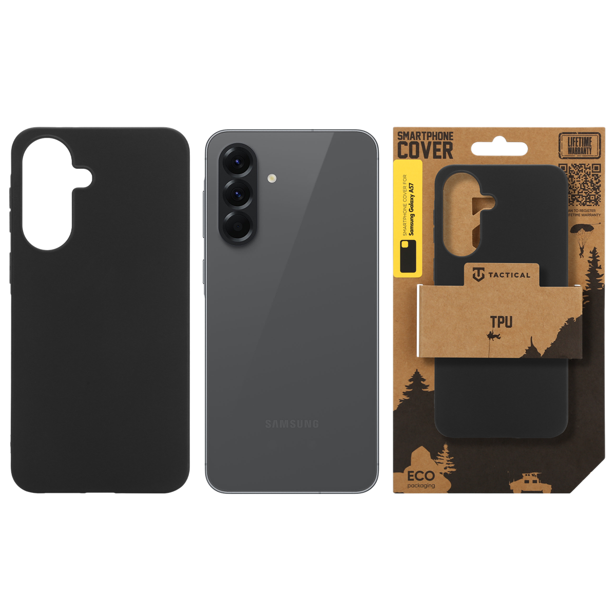 Tactical TPU Kryt pro Samsung Galaxy A57 Black