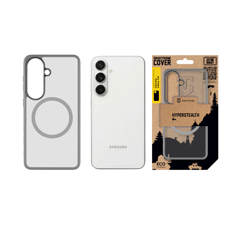 Tactical MagForce Hyperstealth Kryt pro Samsung Galaxy S26 Light Grey