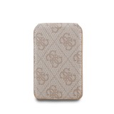 Guess PU 4G Mirror MagSafe Cardslot Peněženka se Stojanem Pink