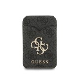 Guess PU 4G Mirror MagSafe Cardslot Peněženka se Stojanem Black