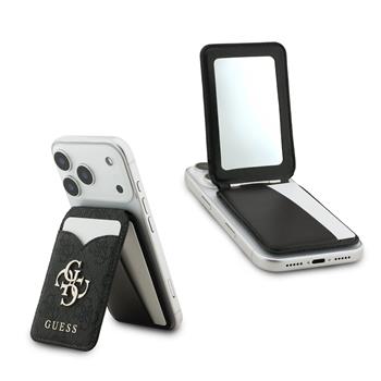 Peneženka se stojanem Guess PU 4G Mirror MagSafe Cardslot, černá