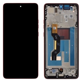 LCD display + dotyková deska + přední kryt pro Motorola Moto G86 Power 5G, Violet (Cosmic Sky) (Service Pack)
