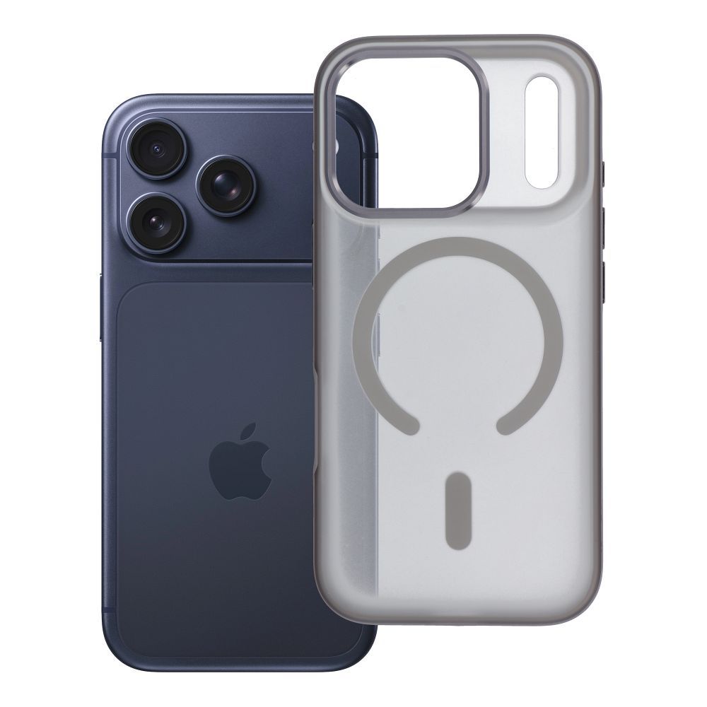 Zadní kryt FLEXLINE MAG COVER Case compatible with MagSafe pro Apple iPhone 17 Pro Max, šedá