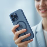 Zadní kryt FLEXLINE MAG COVER Case compatible with MagSafe pro Apple iPhone 17 Pro, tmavě modrá