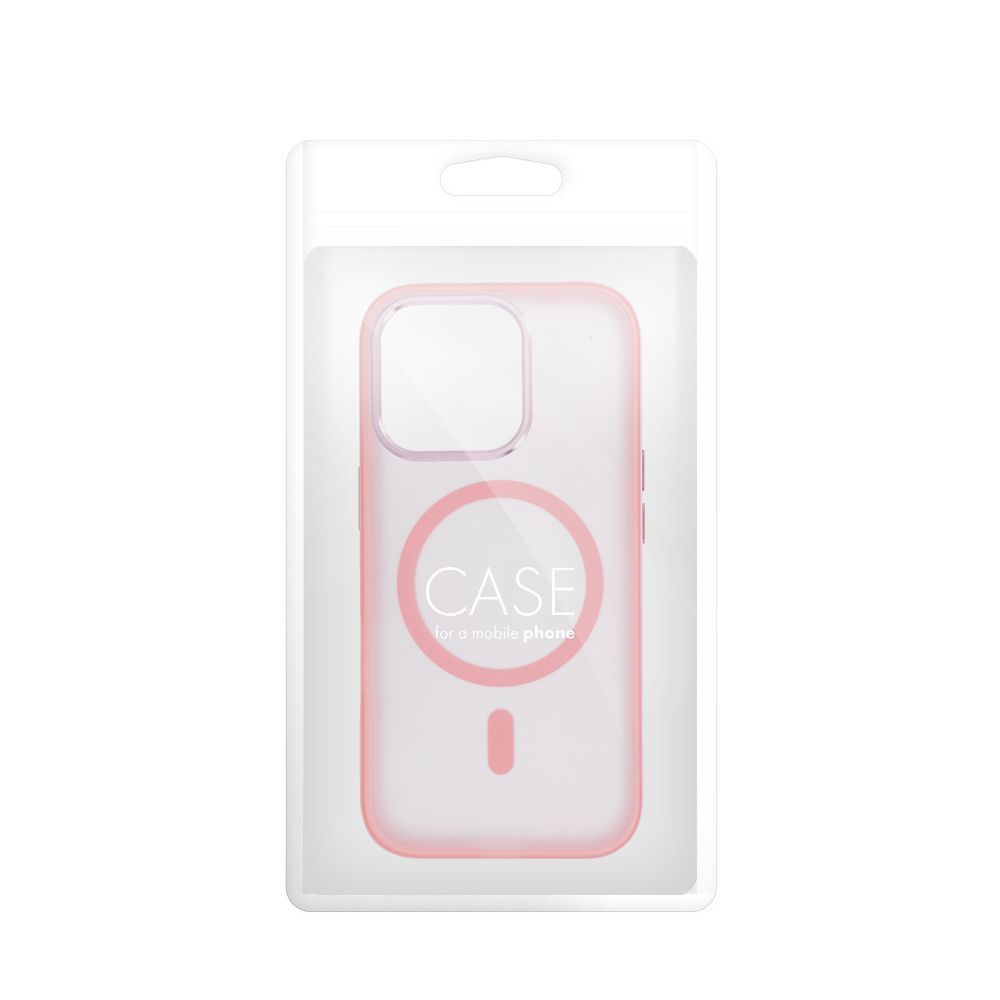 Zadní kryt FLEXLINE MAG COVER Case compatible with MagSafe pro Apple iPhone 16, růžová