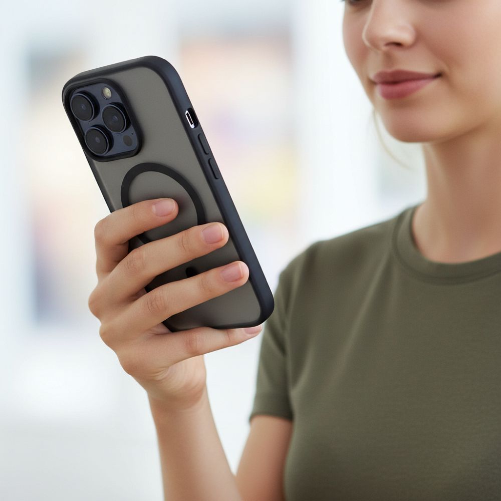 Zadní kryt FLEXLINE MAG COVER Case compatible with MagSafe pro Apple iPhone 16 Pro Max, černá