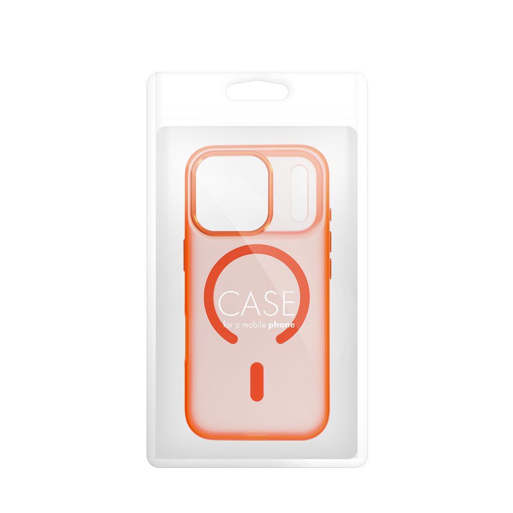 Zadní kryt FLEXLINE MAG COVER Case compatible with MagSafe pro Apple iPhone 17 Pro, oranžová