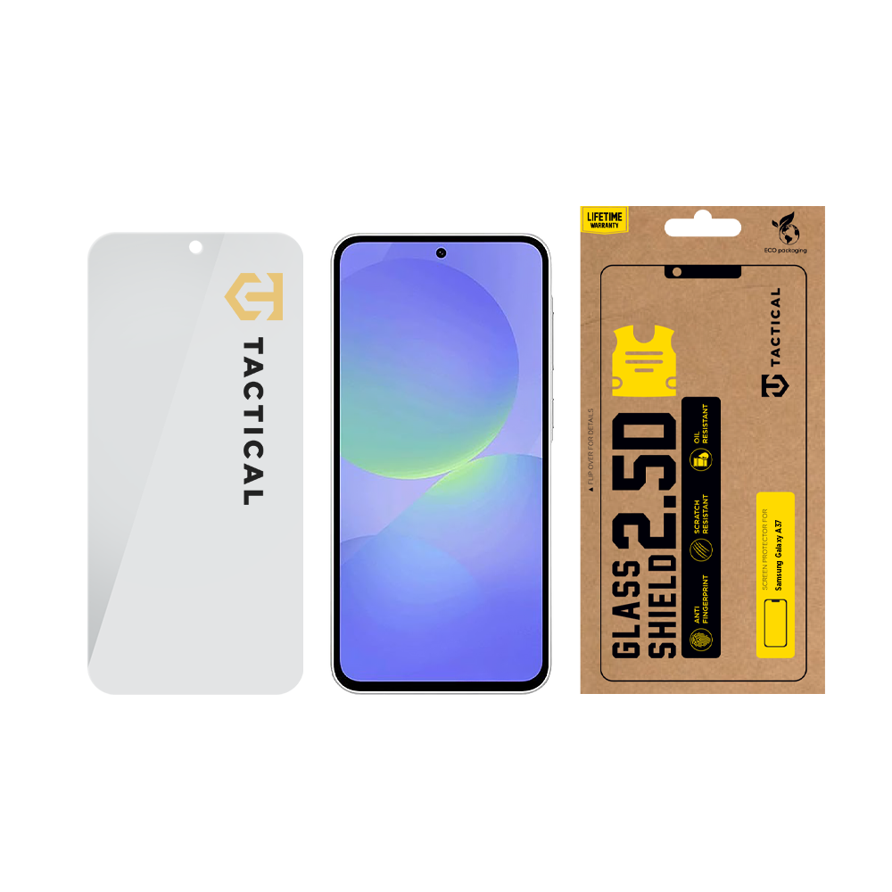 Tvrzené sklo Tactical Glass Shield 2.5D pro Samsung Galaxy A37, transparentní