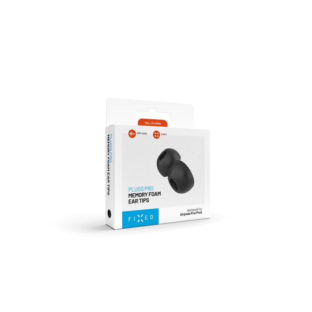 Špunty z paměťové pěny FIXED Plugs Pro pro Apple Airpods Pro 3, 2 sady, velikost M