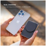 Powerbanka se stojánkem FIXED MagZen 5 Stand s integrovanou Apple Watch nabíječkou a podporou MagSafe, 5 000 mAh, šedá