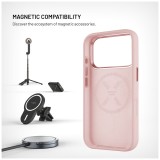 Zadní kryt FIXED MagFlow s podporou MagSafe pro Samsung Galaxy S26 FE, růžový