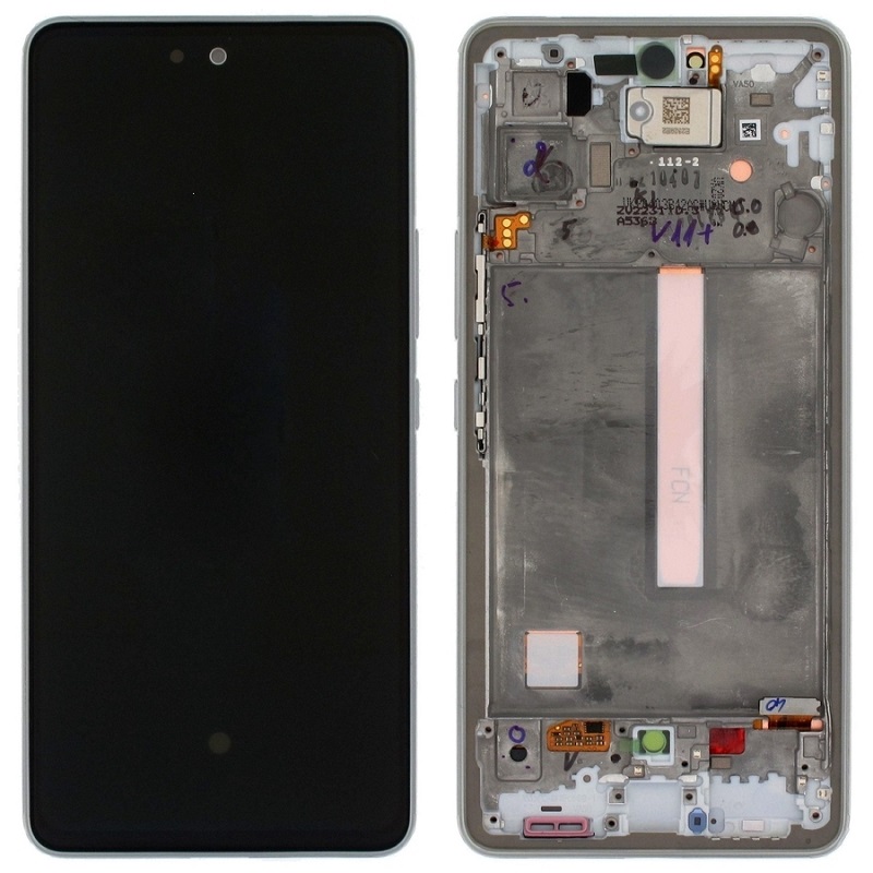 LCD display + dotyková deska + přední kryt pro Samsung Galaxy A53 5G, blue