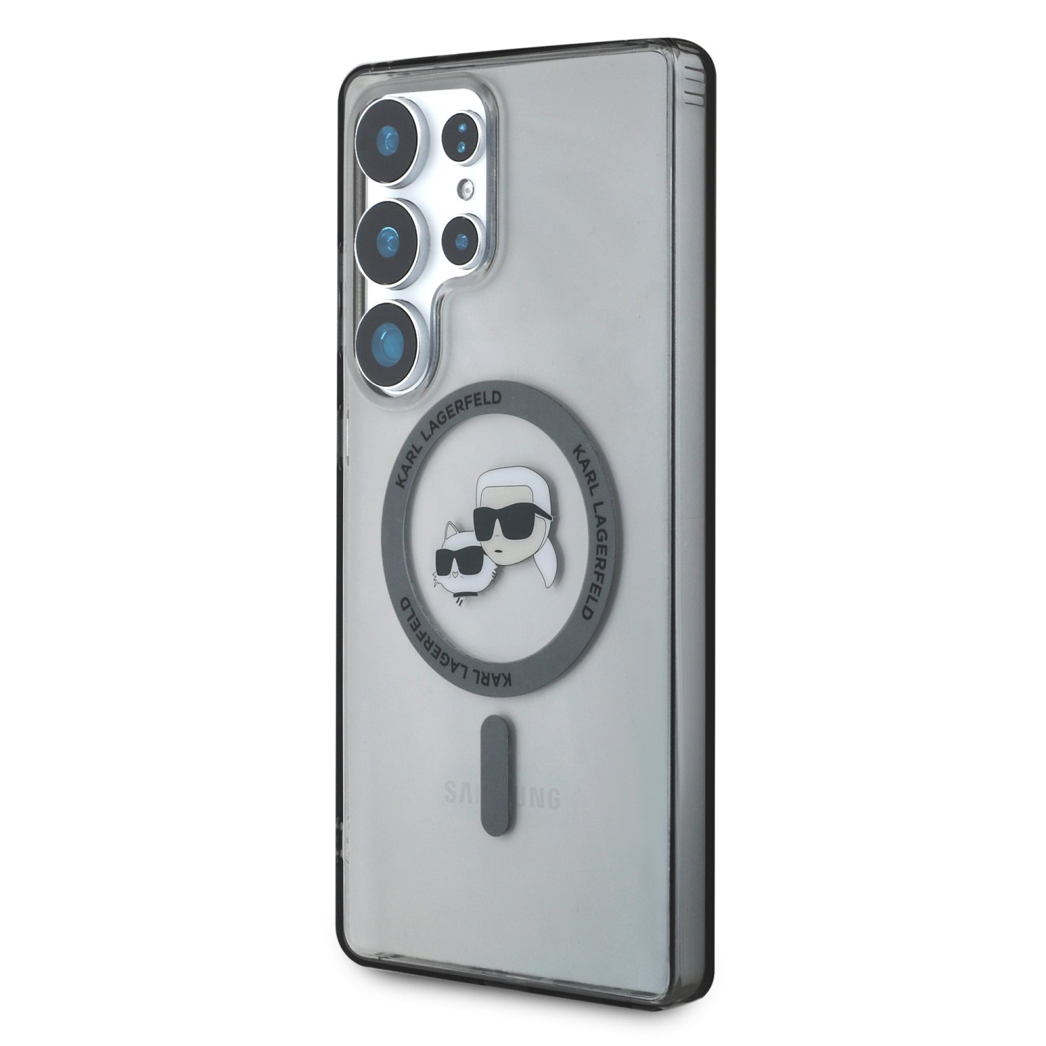 Karl Lagerfeld IML K&CH Heads MagSafe Zadní Kryt pro Samsung Galaxy S25 Ultra Black
