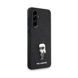 Karl Lagerfeld Fixed Glitter Metal Ikonik Zadní Kryt pro Samsung Galaxy A56 Black