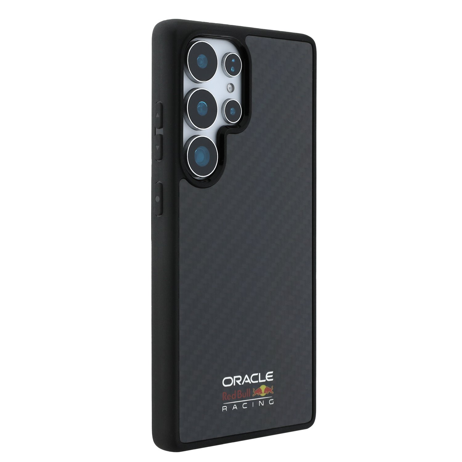 Red Bull Carbon Shiny Logo MagSafe Zadní Kryt pro Samsung Galaxy S25 Ultra Black