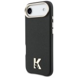 KARL LAGERFELD case for IPHONE 17 Air compatible with MagSafe KLHMP17M5PGFKHGK (PU FW W/ KHead Logo) black