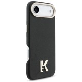 KARL LAGERFELD case for IPHONE 17 Air compatible with MagSafe KLHMP17M5PGFKHGK (PU FW W/ KHead Logo) black