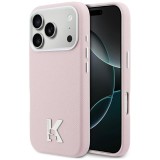 KARL LAGERFELD case for IPHONE 17 Pro compatible with MagSafe KLHMP17L5PGFKHGP (PU FW W/ KHead Logo) pink