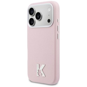 Zadní kryt KARL LAGERFELD case pro Apple iPhone 17 Pro compatible with MagSafe KLHMP17L5PGFKHGP, pink