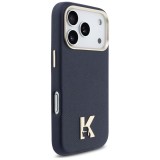KARL LAGERFELD case for IPHONE 17 Pro Max compatible with MagSafe KLHMP17X5PGFKHGB (PU FW W/ KHead Logo) blue