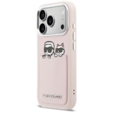 KARL LAGERFELD case for IPHONE 17 Pro KLHCP17L6PCSPKCP (PU W/ K&C Print & Pocket) pink