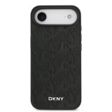 DKNY PU Leather Grid Pattern Magsafe Zadní Kryt pro iPhone Air Black