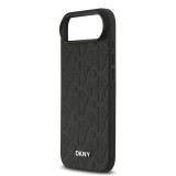 DKNY PU Leather Grid Pattern Magsafe Zadní Kryt pro iPhone Air Black