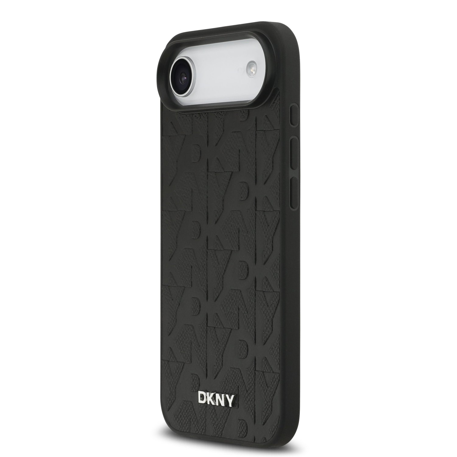 DKNY PU Leather Grid Pattern Magsafe Zadní Kryt pro iPhone Air Black