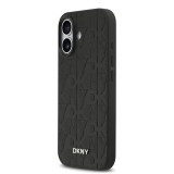 DKNY PU Leather Grid Pattern Magsafe Zadní Kryt pro iPhone 17 Black