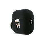 Karl Lagerfeld 3D Logo NFT Karl Head Silikonové Pouzdro pro AirPods Pro 3 Black