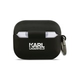 Karl Lagerfeld 3D Logo NFT Choupette Head Silikonové Pouzdro pro AirPods Pro 3 Black