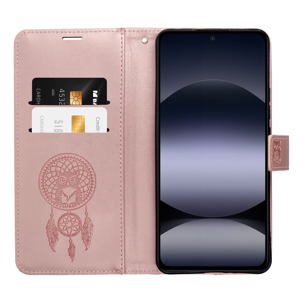 MEZZO Book case for XIAOMI Redmi Note 15 PRO PLUS 5G dreamcatcher rose gold