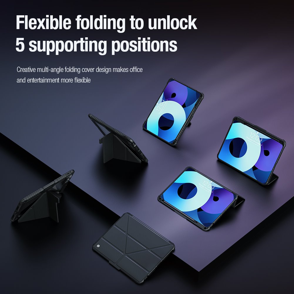 Nillkin Bumper PRO Protective Stand Case Multi-angle pro iPad Pro 11 2024 Sapphire Blue