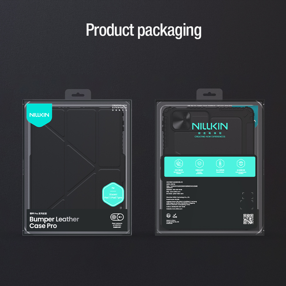 Nillkin Bumper PRO Protective Stand Case Multi-angle pro Xiaomi Pad 7/7 Pro Black