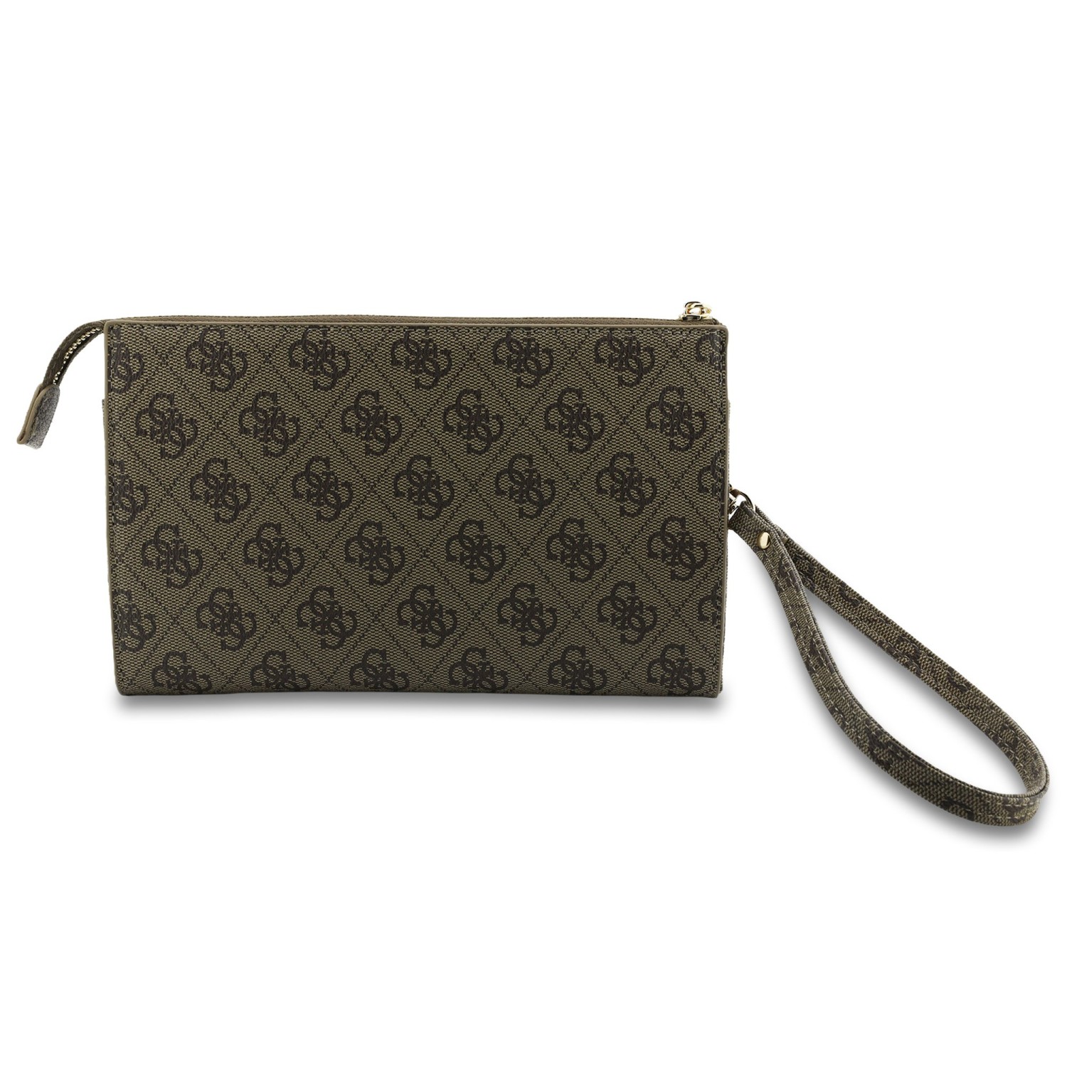 Guess PU 4G Metal Logo Taška na Telefon Brown