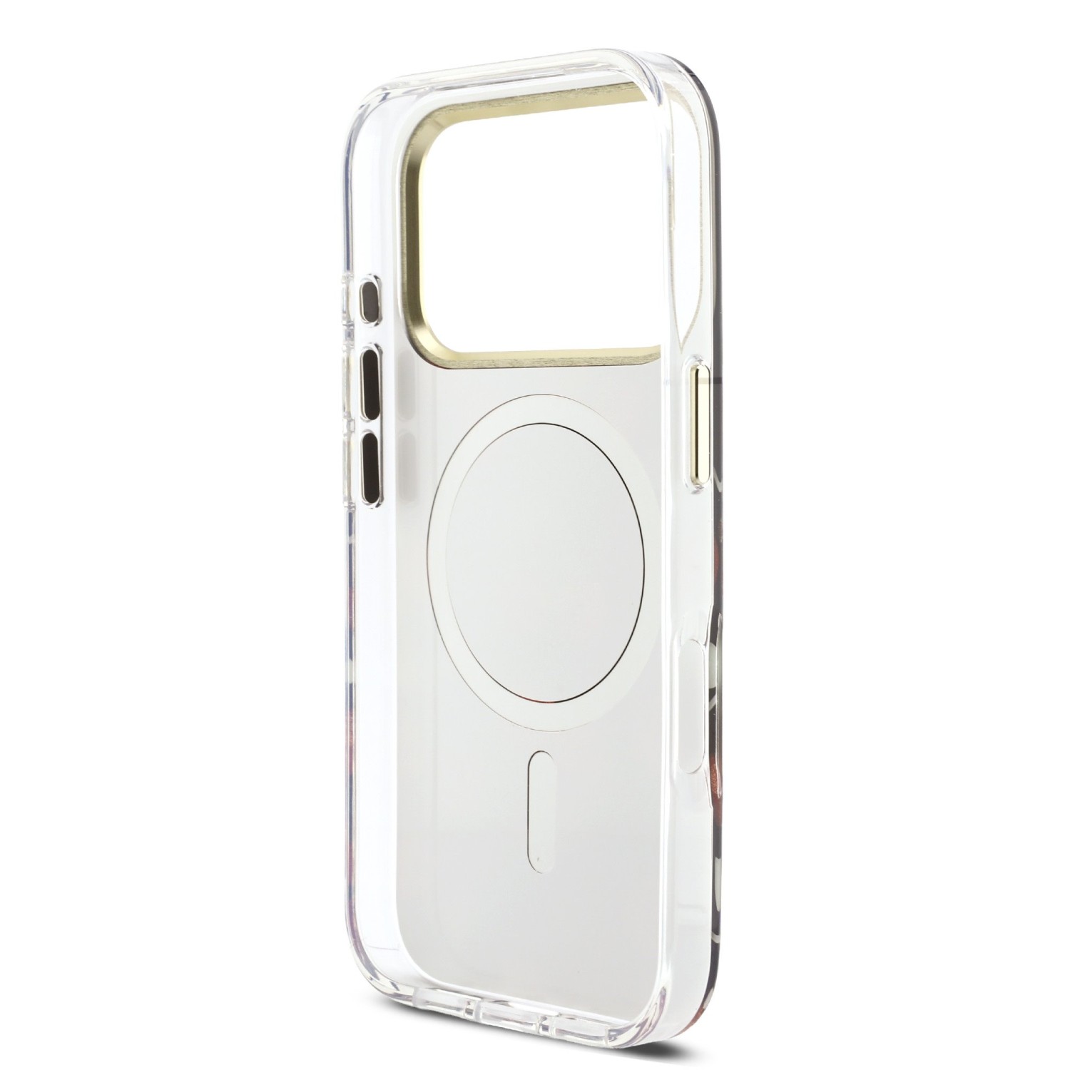 Guess PC/TPU Mirror Glitter Cherry MagSafe Zadní Kryt pro iPhone 17 Pro