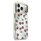 Guess PC/TPU Mirror Glitter Cherry MagSafe Zadní Kryt pro iPhone 17 Pro Max