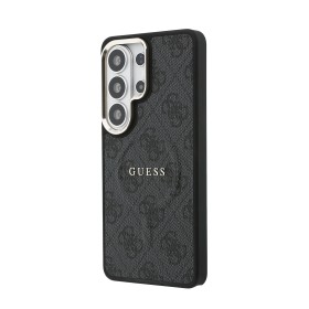 Guess PU Leather 4G Gold Frame Magnetic Zadní Kryt pro Samsung Galaxy S26 Ultra Black
