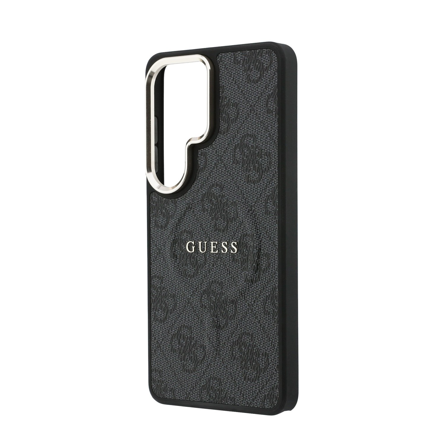 Guess PU Leather 4G Gold Frame Magnetic Zadní Kryt pro Samsung Galaxy S26 Ultra Black