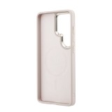 Guess PU Leather 4G Gold Frame Magnetic Zadní Kryt pro Samsung Galaxy S26 Ultra Pink