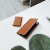 SMART PRO Book leather case for XIAOMI Redmi Note 15 PRO PLUS 5G brown