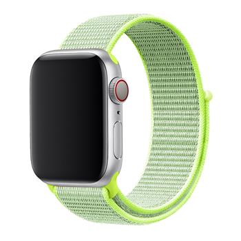 Swissten řemínek pro Apple Watch nylonový 42 / 44 / 45 / 49 mm, limetková