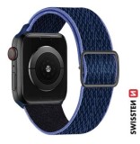 Swissten řemínek pro Apple Watch nylonový 38 / 40 / 41 mm, modrá - fialová (se sponou)