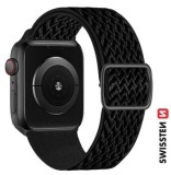 Swissten řemínek pro Apple Watch nylonový 38 / 40 / 41 mm, černá