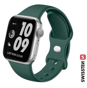 Swissten řemínek pro Apple Watch silikonový 38 / 40 / 41 mm, zelená