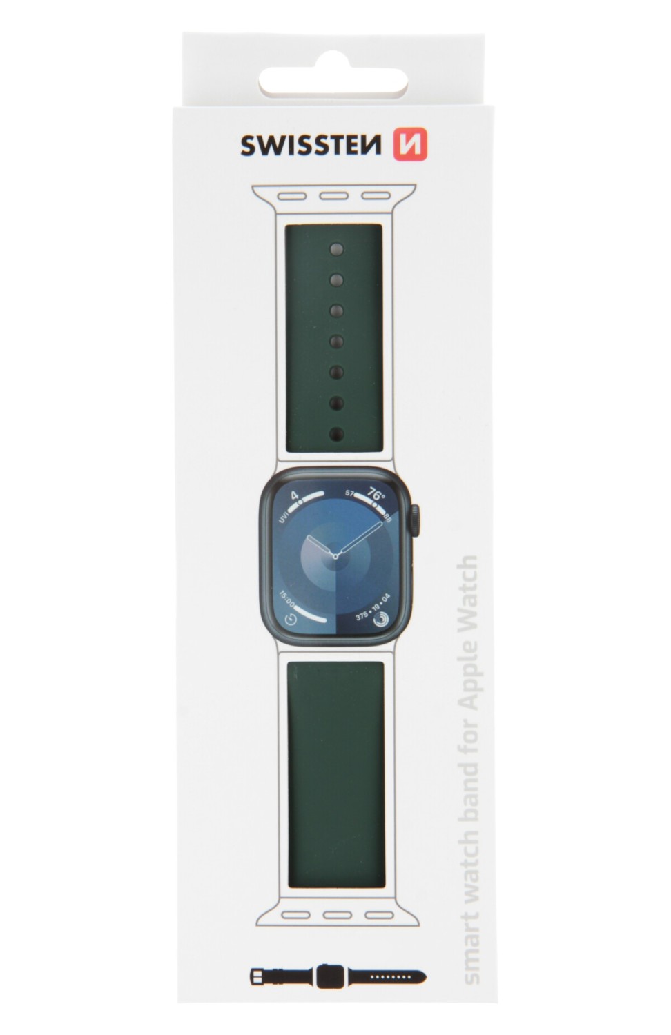 Swissten řemínek pro Apple Watch silikonový 38 / 40 / 41 mm, zelená